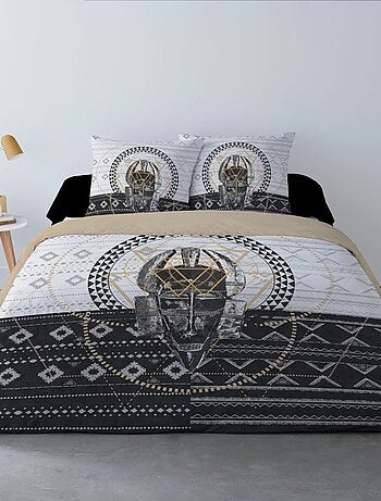Housse de couette 240x220 MASQUE + 2 taies 100% coton