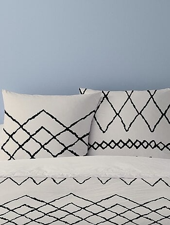 Housse de couette 240x220 MEHDI + 2 taies 100% coton