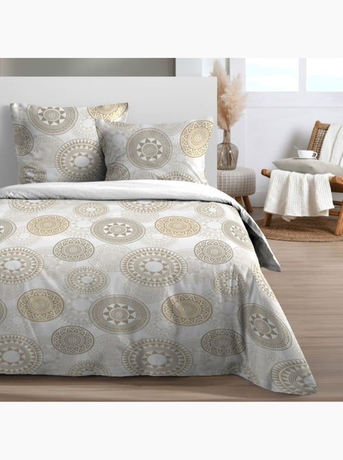 Housse de couette 240x220 MEKONG + 2 taies 100% microfibre - Kiabi