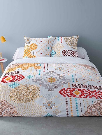 Housse de couette 240x220 MELOS + 2 taies coton 42 fils