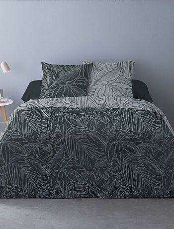 Housse de couette 240x220 Monti gris + 2 taies