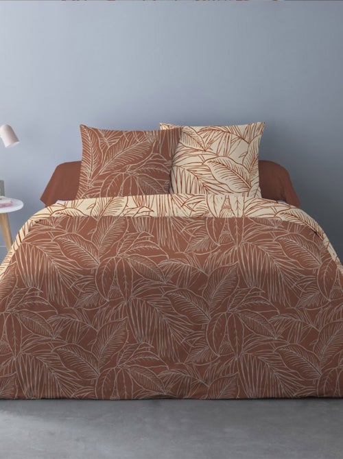 Housse de couette 240x220 Monti orange + 2 taies - Kiabi