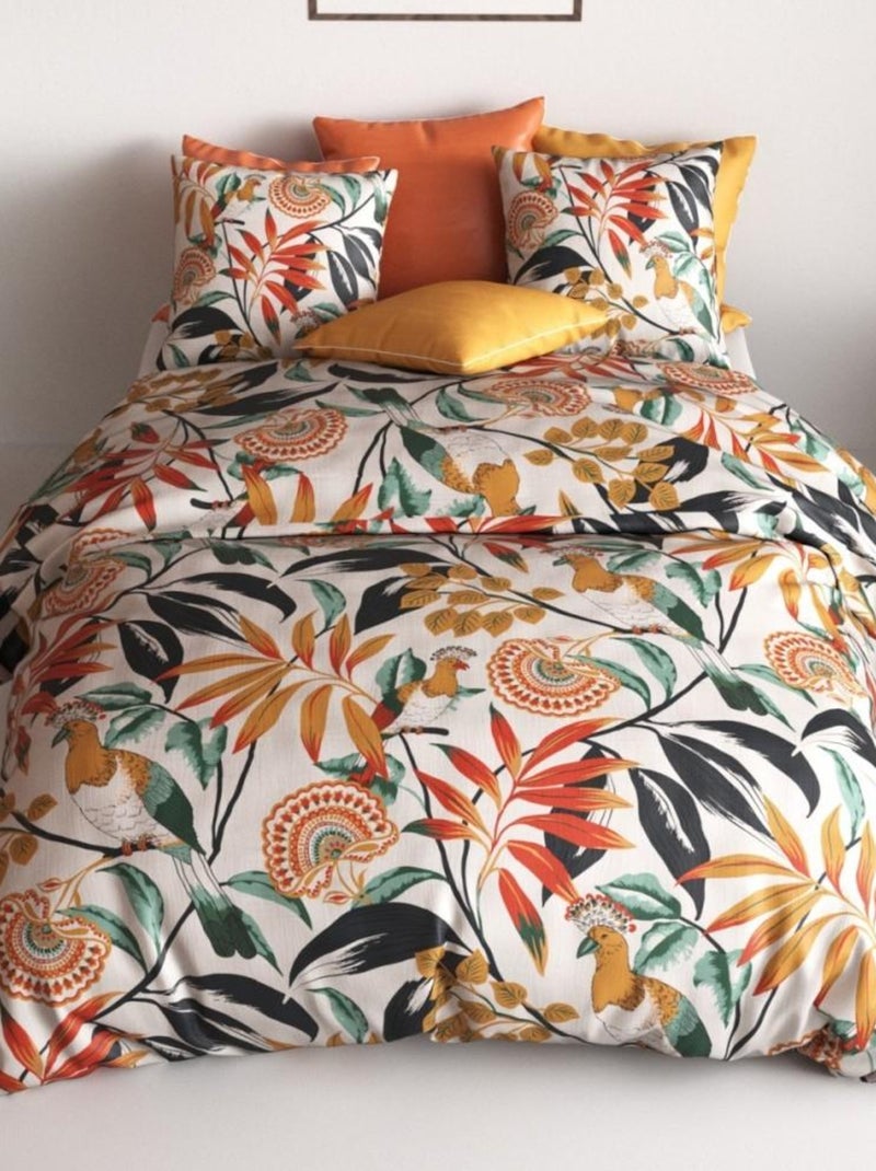 Housse de couette 240x220 NINON + 2 taies coton 57 fils Multicolore - Kiabi