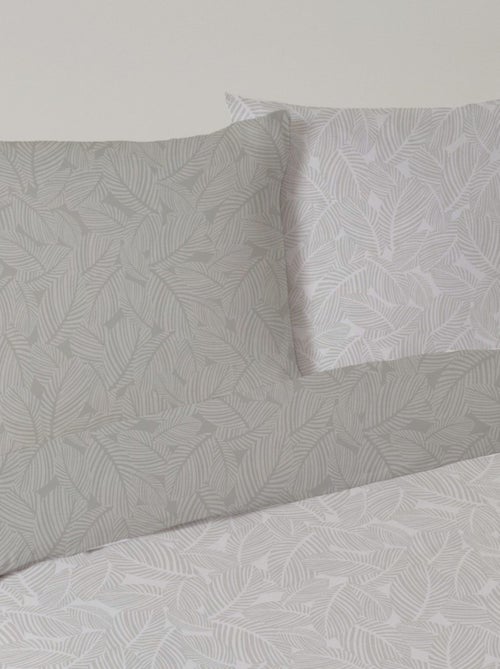 Housse de couette 240x220 NIORT + 2 taies 100% coton - Kiabi