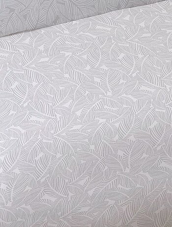 Housse de couette 240x220 NIORT GREY + 2 taies 100% coton