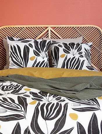 Housse de couette 240x220 NOLIE + 2 taies 100% coton 57 fils/cm2