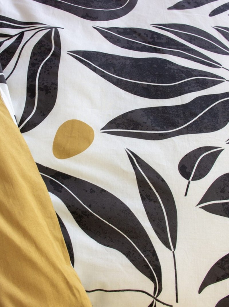 Housse de couette 240x220 NOLIE + 2 taies 100% coton 57 fils/cm2 Blanc - Kiabi