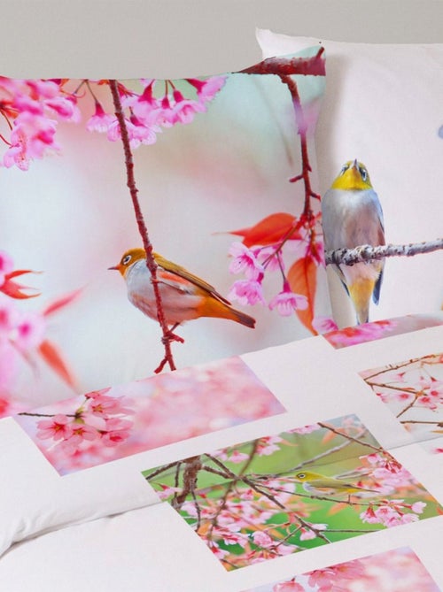 Housse de couette 240x220 Oiseau + 2 taies - Kiabi