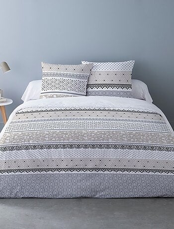 Housse de couette 240x220 OLGA + 2 taies 100% coton