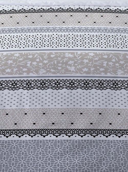 Housse de couette 240x220 OLGA + 2 taies 100% coton - Kiabi