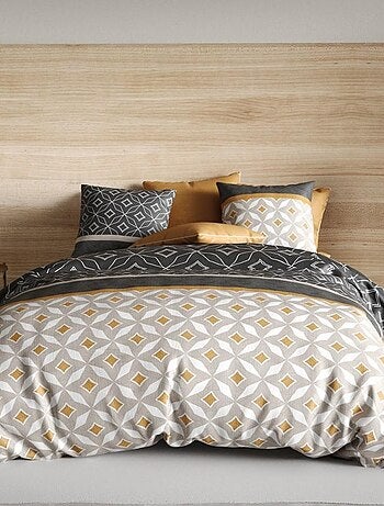 Housse de couette 240x220 Ota + 2 taies 100% coton 57 fils