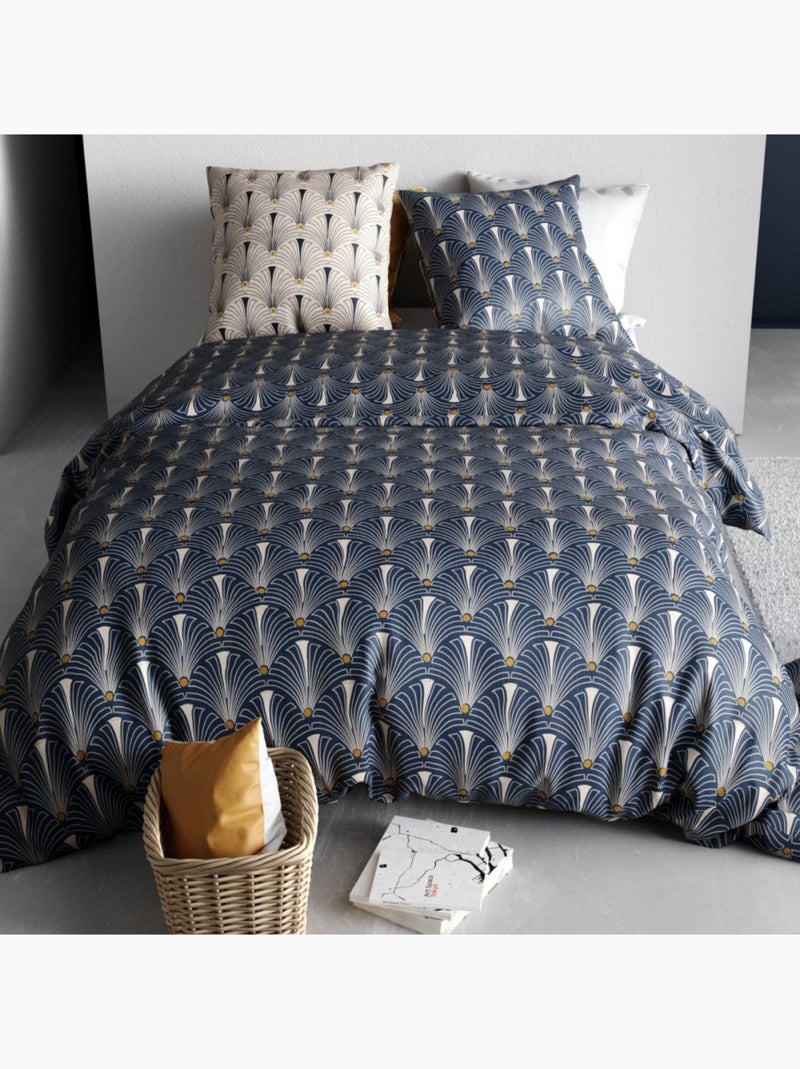 Housse de couette 240x220 PAON + 2 taies coton 57 fils Gris - Kiabi