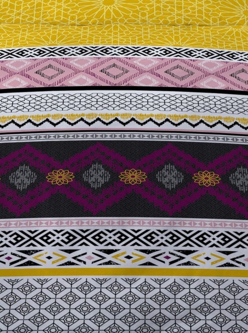 Housse de couette 240x220 RAZO + 2 taies 100% coton - Kiabi