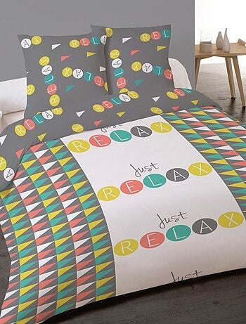 Housse de couette 240x220 RELAX + 2 taies
