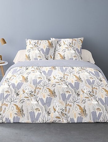 Housse de couette 240x220 RIKA + 2 taies matière Polaire