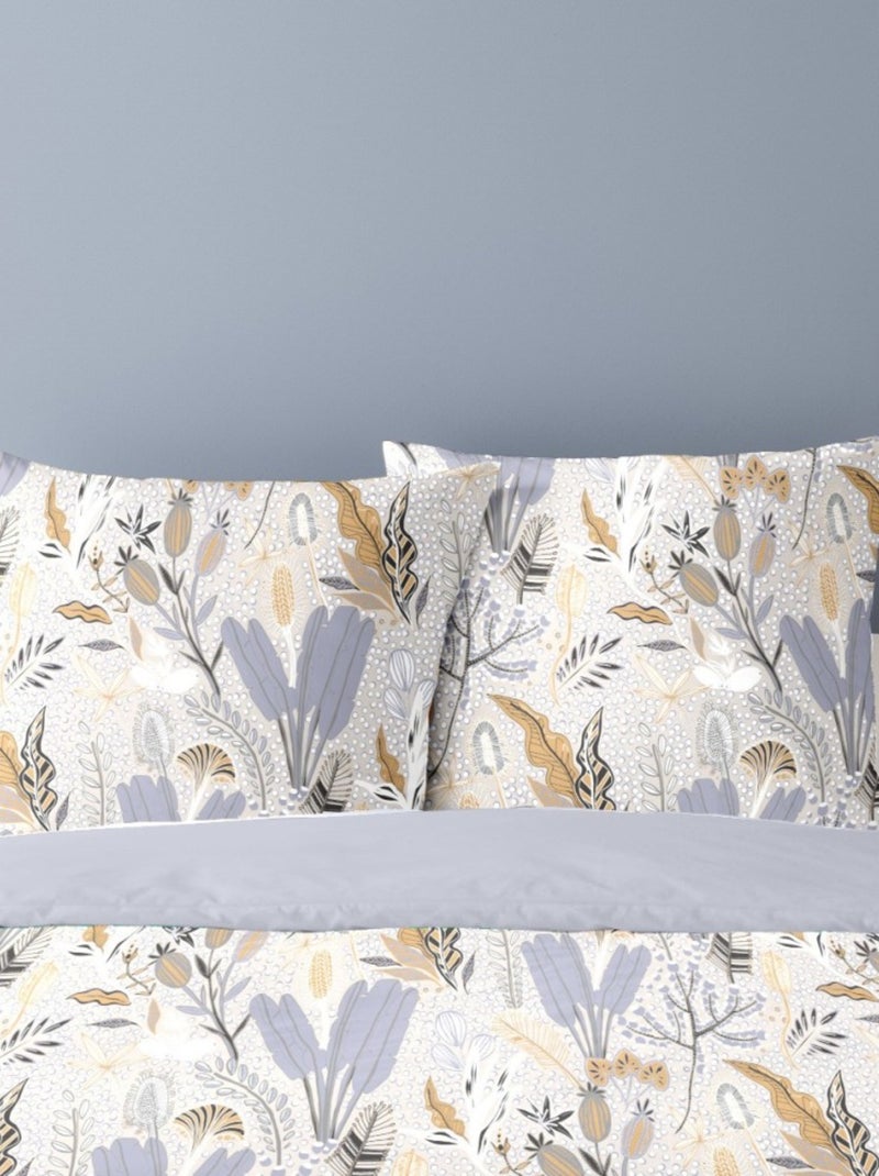 Housse de couette 240x220 RIKA + 2 taies matière Polaire Beige - Kiabi