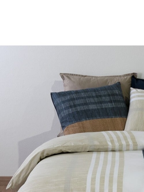 Housse de couette 240x220 ROMANE + 2 taies coton 57 fils - Kiabi