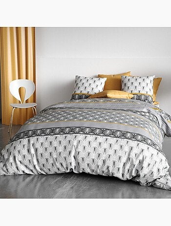 Housse de couette 240x220 SAKIG + 2 taies coton 57 fils