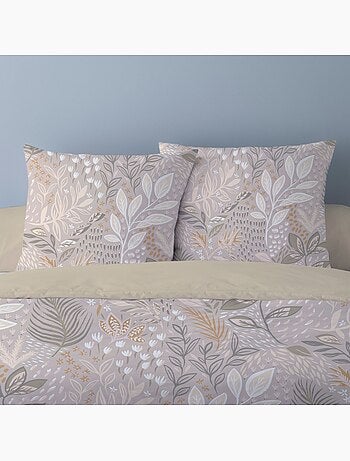 Housse de couette 240x220 SALVIA + 2 taies Percale de coton