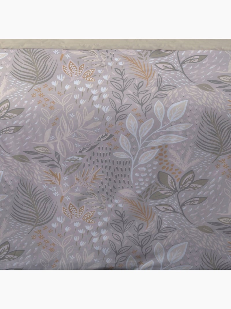 Housse de couette 240x220 SALVIA + 2 taies Percale de coton Beige - Kiabi