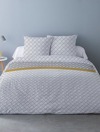 Housse de couette 240x220 SANTORINI + 2 taies 100% coton