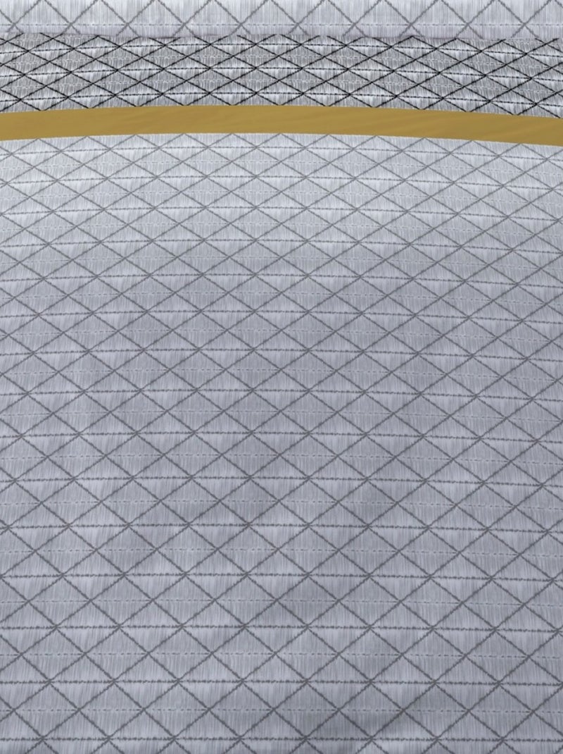 Housse de couette 240x220 SANTORINI + 2 taies 100% coton Gris - Kiabi