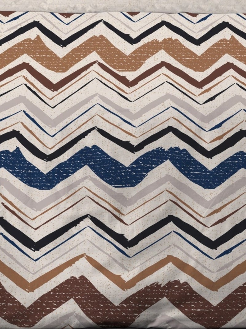 Housse de couette 240x220 SANTOS + 2 taies Beige - Kiabi