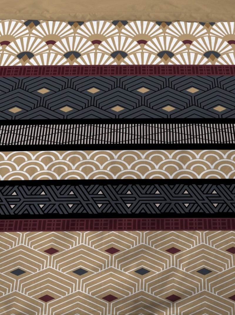 Housse de couette 240x220 SELIM + 2 taies Multicolore - Kiabi