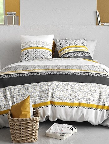 Housse de couette 240x220 SPIRA + 2 taies coton 57 fils