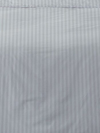 Housse de couette 240x220 STRIPES BLANC + 2 taies coton 78 fils