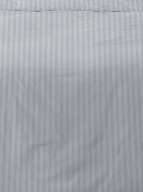 Housse de couette 240x220 STRIPES BLANC + 2 taies coton 78 fils - Kiabi