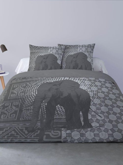 Housse de couette 240x220 SUKI + 2 taies 100% coton - Kiabi