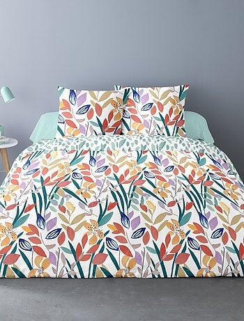 Housse de couette 240x220 THALIA + 2 taies Percale de coton