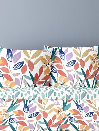 Housse de couette 240x220 THALIA + 2 taies Percale de coton