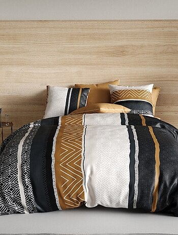 Housse de couette 240x220 TROPHE + 2 taies coton 57 fils