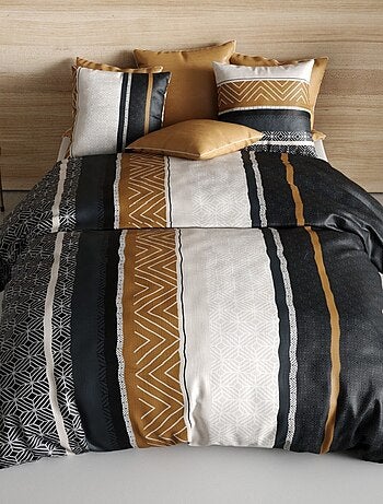 Housse de couette 240x220 TROPHE + 2 taies coton 57 fils