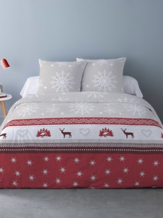 Housse de couette 240x220 VIXEN + 2 taies matière Polaire