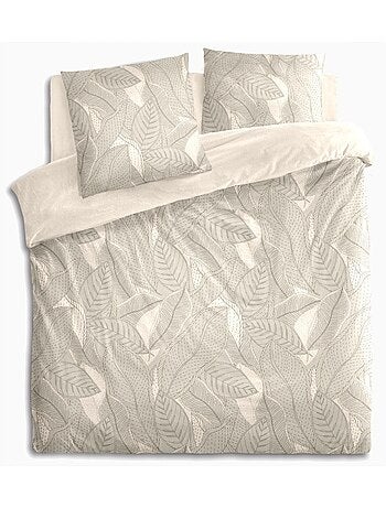 Housse de couette 240x220 WILLY + 2 taies Percale de coton