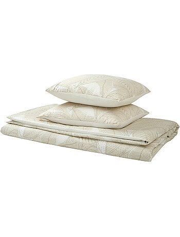 Housse de couette 240x220 WILLY + 2 taies Percale de coton