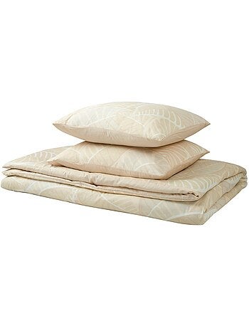 Housse de couette 240x220 YUCA + 2 taies Percale de coton