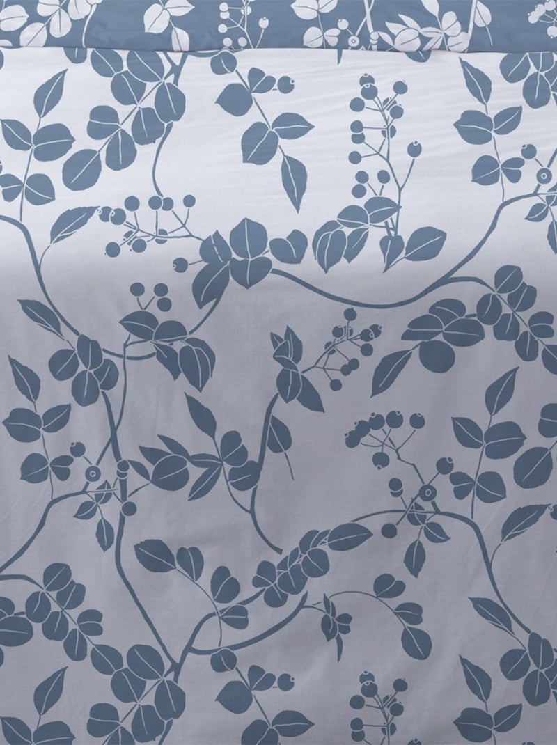 Housse de couette 240x220 Yuka bleu + 2 taies Bleu - Kiabi