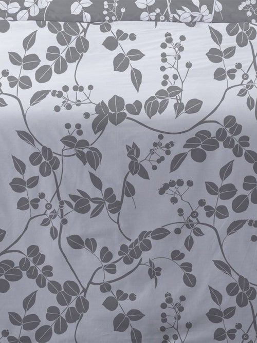Housse de couette 240x220 Yuka gris + 2 taies - Kiabi