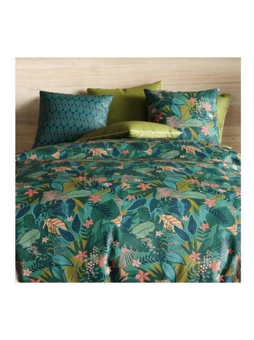 Housse de couette 240x220 ZANIA + 2 taies coton 57 fils - Kiabi Housse de couette 240x220 ZANIA + 2 taies coton 57 fils - Kiabi