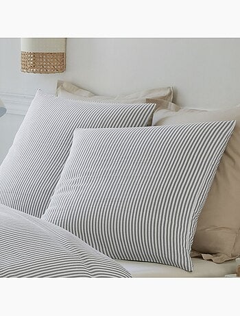 Housse de couette 240x220cm + 2 taies d'oreiller imprimées 100% gaze de coton