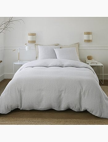 Housse de couette 240x220cm + 2 taies d'oreiller imprimées 100% gaze de coton