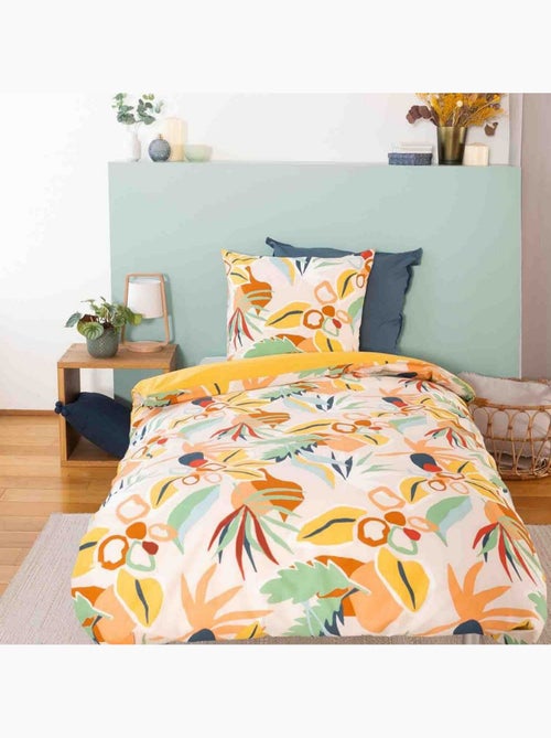 Housse de couette 240x260 + 2 taies d'oreiller 63x63 Coton Lucia - Kiabi