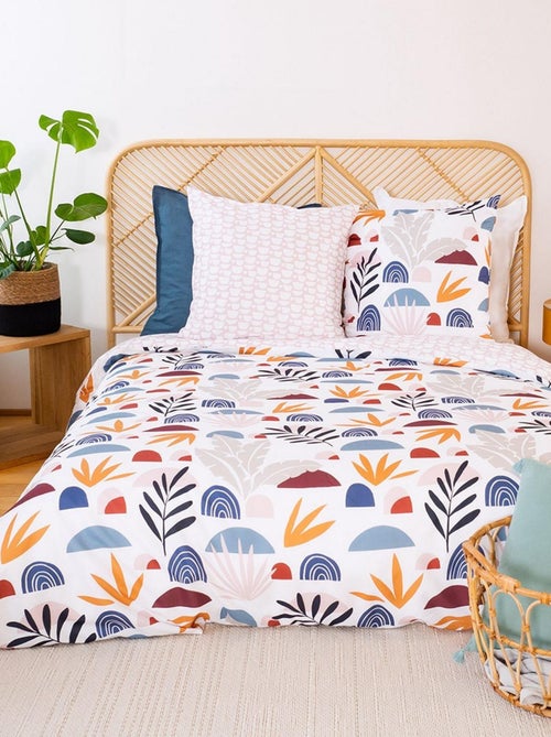 Housse de couette 240x260 + 2 taies d'oreiller 63x63 Microfibre Domy - Kiabi