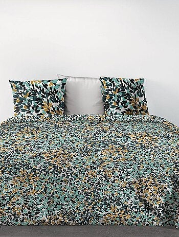 Housse de couette 240x260 cm + 2 taies d'oreiller 100% Coton Bio 57 fils Telma