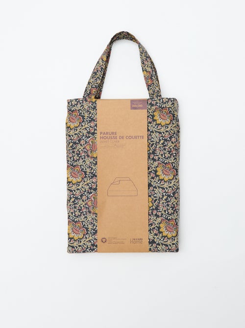 Housse de couette (260 x 240cm) fleurs - Kiabi