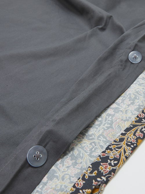 Housse de couette (260 x 240cm) fleurs - Kiabi